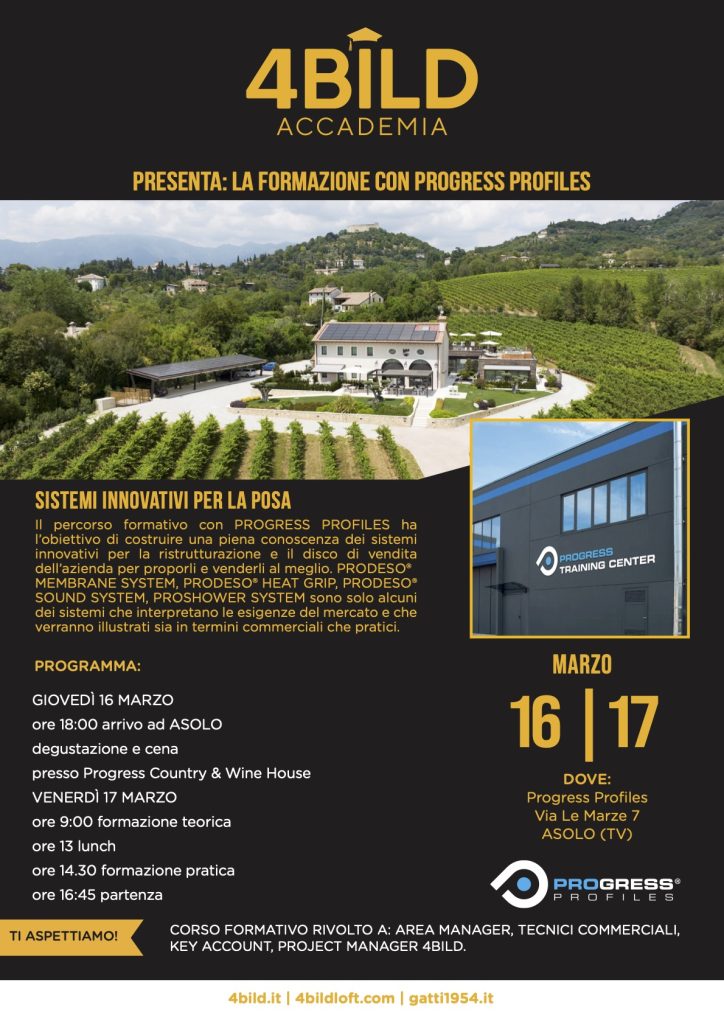 4BILD ACCADEMIA PRESENTA LA FORMAZIONE CON PROGRESS PROFILES 4